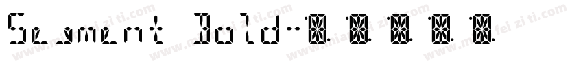 Segment Bold字体转换